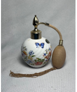 Vtg Aynsley English Bone China Cottage Garden Floral Glass Perfume Atomizer - £23.91 GBP