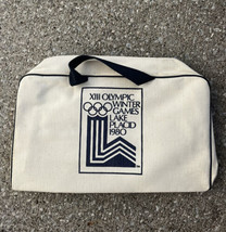 vintage 1980 XIII Olympics Winter Games Lake Placid NY Tote duffel BAG - £31.14 GBP