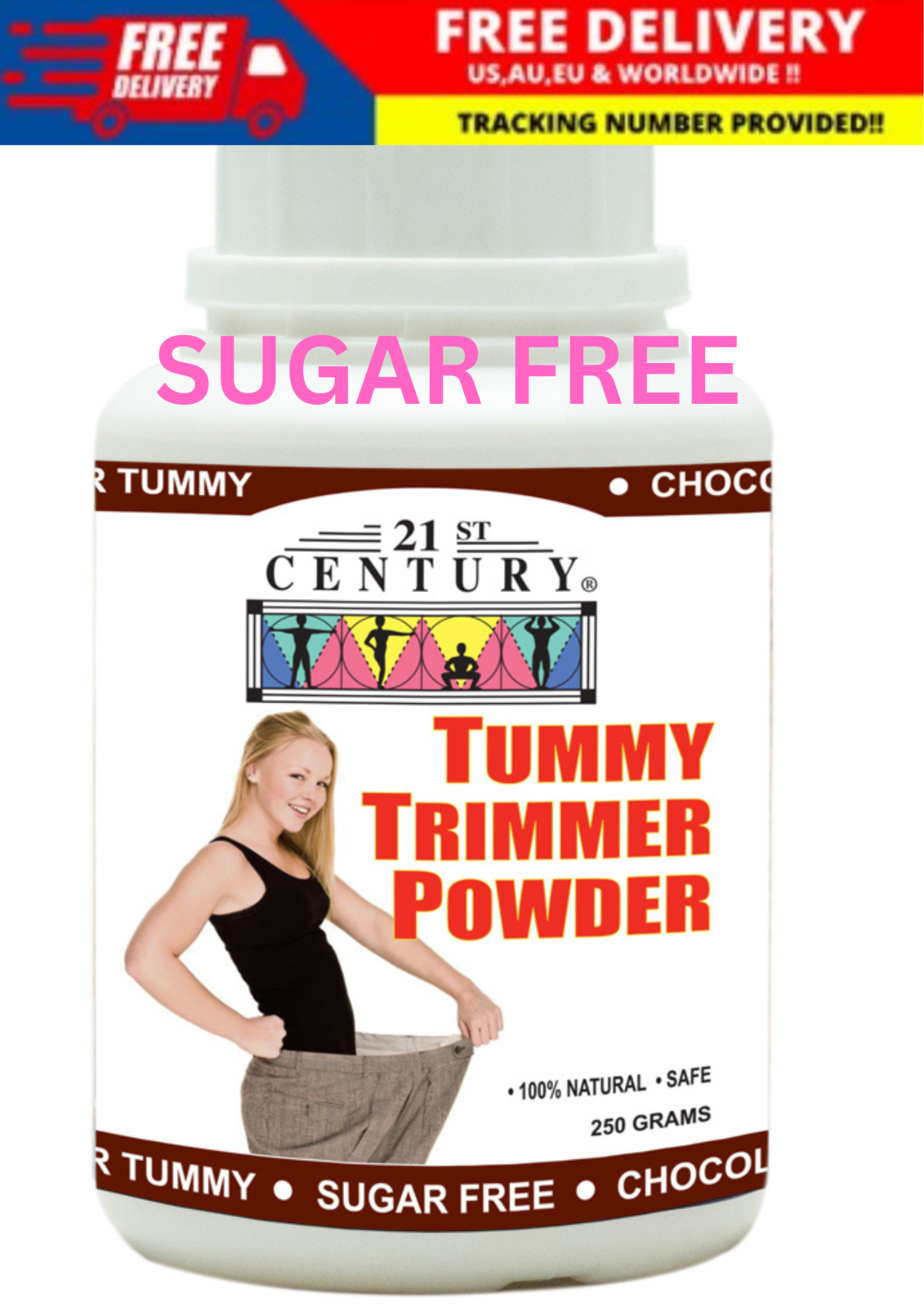 Primary image for 21st Century Tummy Trimmer Powder LOW Calorie diet drink NATURAL Ingredients FRE