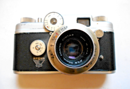 Argus c-four 35mm Film Camera w/Argus Cintar f/2.8 50mm Coated Lens - $24.74