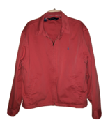 VINTAGE Polo Ralph Lauren Harrington Jacket Mens Size XL Cotton Coral Fu... - £31.96 GBP