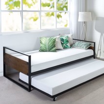 Twin size Metal Wood Daybed Frame with Roll Out Trundle Bed - $9,163.14 MXN