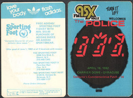 1982 The Police (and Joan Jett) Ghost Tour OTTO Cloth Radio Pass - Radio... - £6.14 GBP