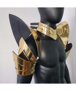 Burning Man Holographic Gold Armor,Rave Shoulder Armor,Festival Armor - $80.00