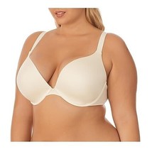 DreamFit Full Coverage Underwire Vanilla Micro Plunge Bra Size 46DD Lot ... - $8.90