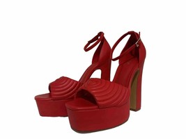 Aldo High Heel 6 Inch Strappy Sandals Women’s Heart Embroidered Platform Size 9 - £59.91 GBP