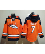 John Elway Broncos Orange Lace-Up Pullover Hoodie - $59.25
