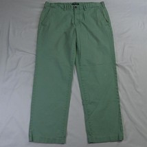Lands&#39; End 38 x 32 Light Green Relaxed Fit Mens Chino Pants - $13.99