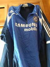 Mens Jackets - Adidas Chelsea FC Size 40/50 Polyester Multicoloured Jacket - £21.58 GBP