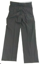 Black FACONNABLE Poly Cotton Blend Casual Dress Pants 34W x 33L NWT $125 Retail - $54.45