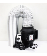 Variable Speed 6&quot; Mixed Flow Duct Fan  Exhaust Ventilation Fan  w/33&#39; Du... - $130.89