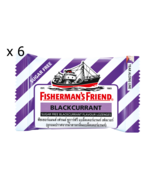 6 x Fisherman&#39;s Friend Blackcurrant Flavor Lozenges Sore Throat Cough Re... - £21.75 GBP