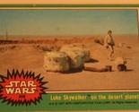 Vintage Star Wars Trading Card #20 Luke Skywalker On The Desert Planet 1977 - $2.48