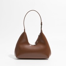 MABULA Simple Half Moon Hobo Tote Bag Soft Leather Women Fashion  Bags Phone Pur - £80.94 GBP