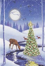 Tranquil Stream Small Boxed Holiday Cards (20 cards, 21 self-sealing env... - $9.89