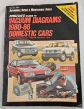 Chiltons Guide To Vacuum Diagrams 1980-86 Domestic Cars Part No. 7821 - £7.63 GBP