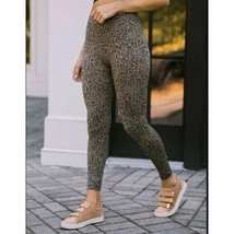 Spanx Look at Me Now Seamless Leggings Mini Leopard Print High Rise Medium - $34.99