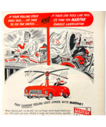 1949 Texaco Oil Marfak Lubrication Advertisement Copter Transportation D... - $35.09 CAD