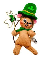 Annalee Shamrock Mouse St Patrick 3 inch Green Hat 75th Anniversary 2010... - £16.47 GBP
