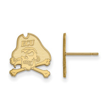 SS w/GP East Carolina University Small Post Pirates Earrings - £60.89 GBP