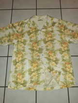 Tommy Bahama Men Hawaiian Shirt Camp 100% Silk Floral Button Up Down XL - £15.81 GBP