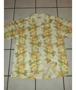 Tommy Bahama Men Hawaiian Shirt Camp 100% Silk Floral Button Up Down XL - £15.68 GBP