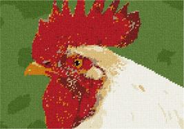 Pepita Needlepoint kit: White Rooster, 11&quot; x 8&quot; - $56.00+