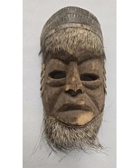 Vintage Mexican Folk Art Dance Mask Carved Wood Porcupine Quills Armadillo - $554.39