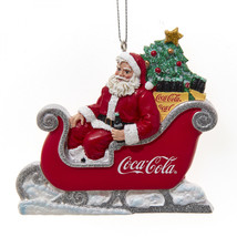 Coca-Cola Santa In Sleigh Christmas Ornament Multi-Color - $17.98