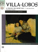 VILLA-LOBOS:  A Prole do Bebe No. 1, For Piano,  Book &amp; Audio CD - £6.71 GBP