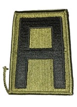 US 1st ARMY Subdued Shoulder Patch Command 3&quot; Green backed 1949 to present - $140.41 MXN