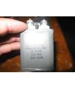 Vintage Can Plastic Capacitor inc 0.25 MFD 10K 1000 VDCW # LK 10-254 - $28.55