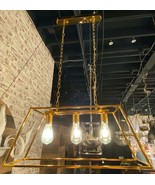 Kitchen Island Linear Chandelier 3- lights Hanging Lighting Fixture for ... - $220.00