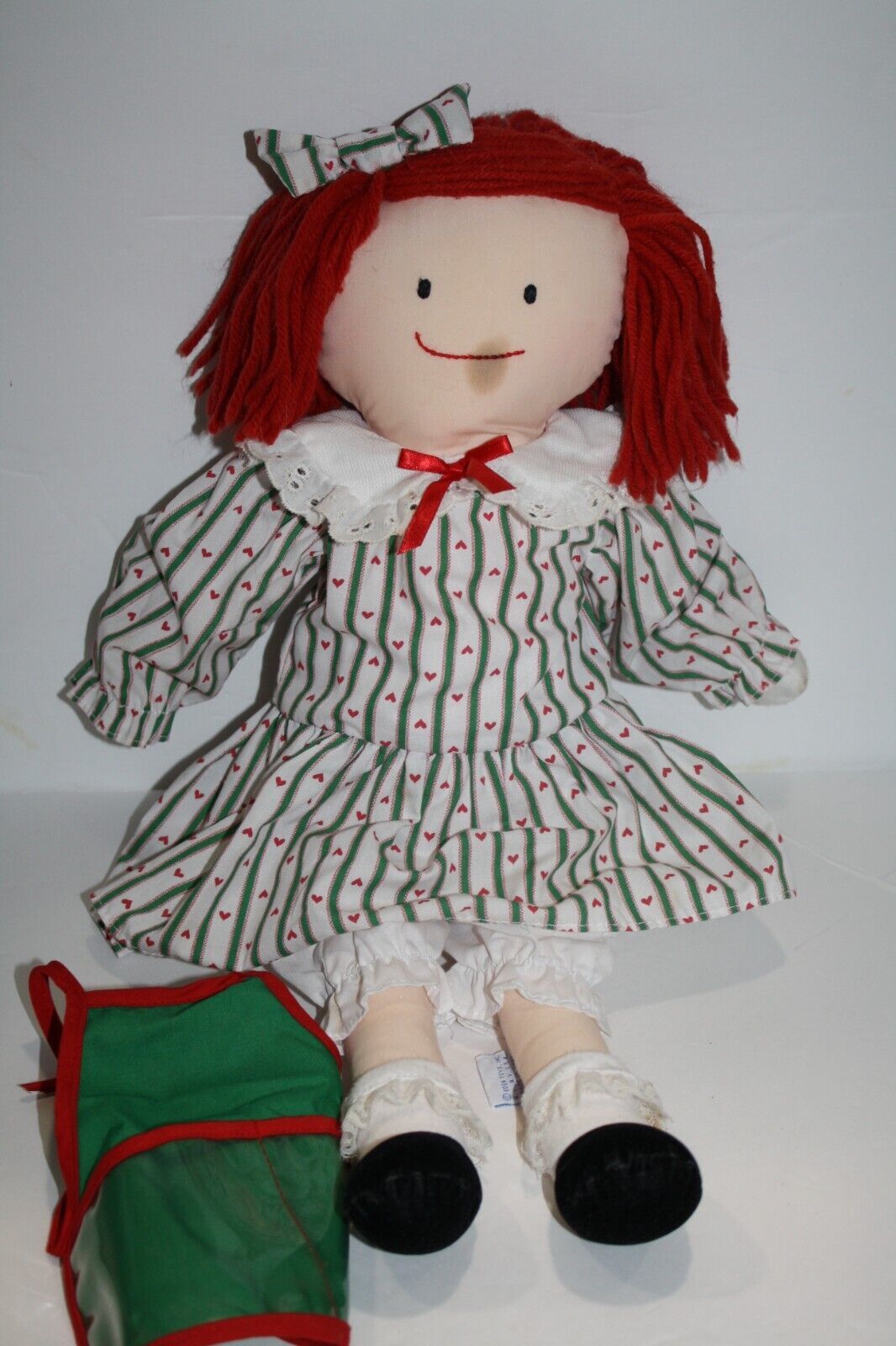 Primary image for Eden Madeline Christmas Doll Sweets N Treats 18" Hearts Dress Apron 1995 FLAWS