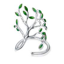 JEXXI 925 Sterling Silver Unique Style Leaf Theme Ring - Ladies / Women's - £6.36 GBP