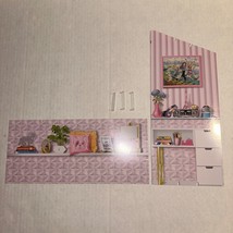 2018 Mattel Barbie Dream House 3rd Floor Replacement Backdrop Background Panels - $24.99