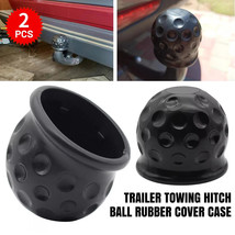 2pcs 50MM Tow Bar Cap Caravan Trailer Towing Hitch Ball Protect Rubber C... - $13.90