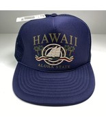 Hawaii Aloha State Mesh Trucker Hat Snap Back Hilo Hattie NOS New NWT Vtg - $19.79