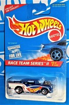 Hot Wheels 1996 Race Team II Series #394 &#39;57 Chevy Mtflk Blue w/ 5SPs - $3.96