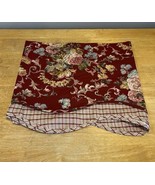 American Living by Ralph Lauren Red Floral &amp; Plaid Cotton Valances 78&quot;X1... - €42,83 EUR