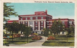 Washington County Memorial Hospital Bartlesville OK Oklahoma 1948 Postca... - £2.35 GBP