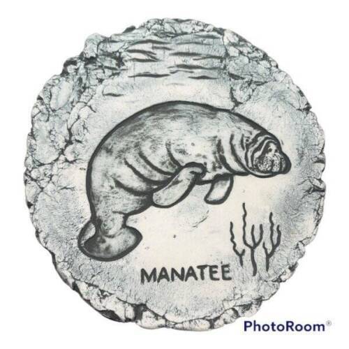 Shapes of Clay Stan Mount St. Helens Ash Art Plaque Endangered Species Manatee - $24.72