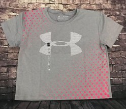 Under Armour Girls Youth Gray Logo Crop T-shirt Top Size Extra Large NEW - £15.62 GBP