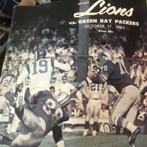 Verde Bay Packers 31 @ Detroit Lions 21 Ottobre 17th, 1965 Program Bart Starr Td - £31.58 GBP