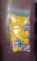 Monopoly Gamer Mario 2017 Replacement Parts - 62 GOLDEN COINS + 2 Specia... - $13.55