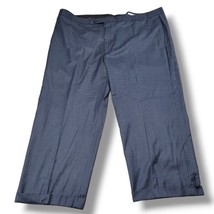 Geoffrey Beene Pants Size 52 W52&quot;xL28&quot; Men&#39;s Dress Pants Pin Striped Cuffed Blue - £22.86 GBP