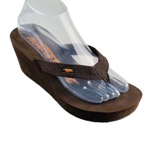 Rocket Dog Shoes Platform Wedge Thongs Women&#39;s Brown Size 8.5 - £13.44 GBP
