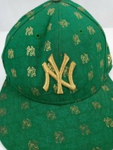 New Era New York Yankees Men&#39;s Fitted Green Flocked Baseball Cap Size  7 1/8 - £15.49 GBP
