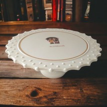 Danbury Mint Porcelain Cake Plate Stand Pedestal Goebel Stormy Weather H... - $49.48