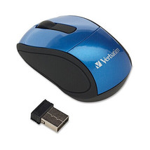 Verbatim Corporation 97471 Wireless Optical Mouse - Blue Travel W/ Nano Receiver - £35.76 GBP